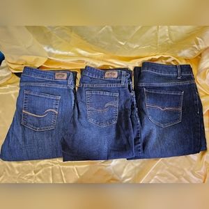 3 pairs Women Jeans 12L. Like new